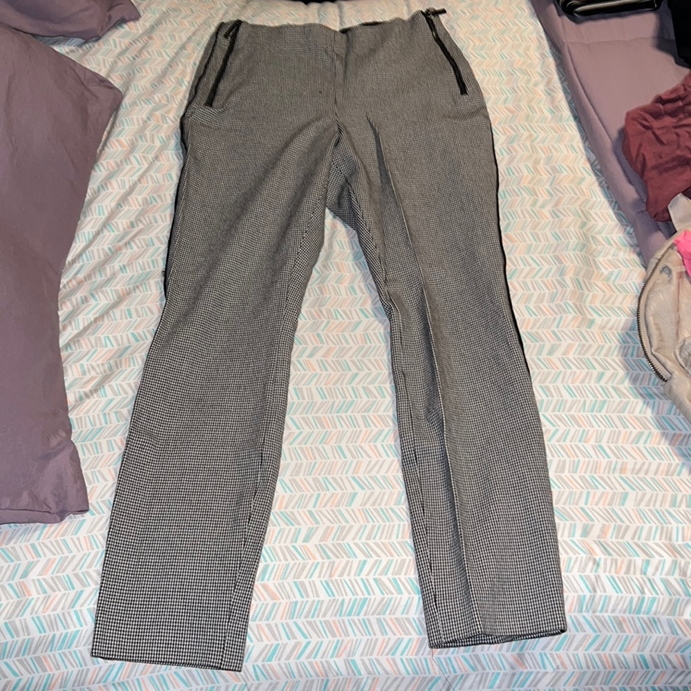 Ted Baker patterned skinny ankle grazer trousers